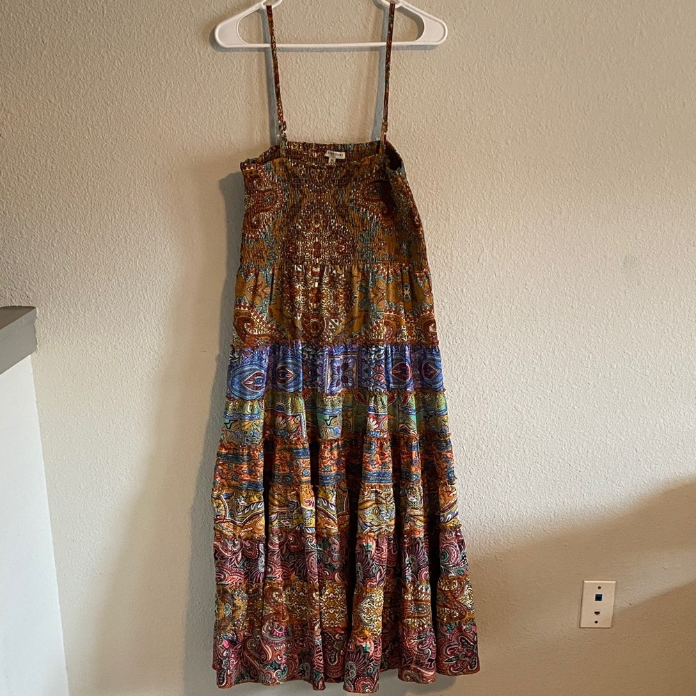Earthbound Trading Co. Bohemian Multicolor Maxi Dress